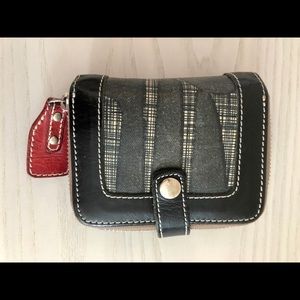 Orla Kiely Knives and Forks print leather wallet